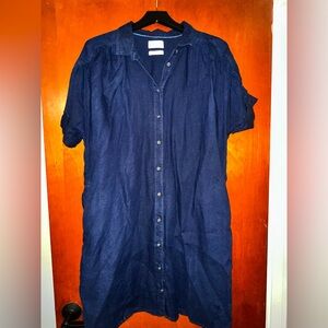 J. Crew Relaxed-fit linen shirt-dress